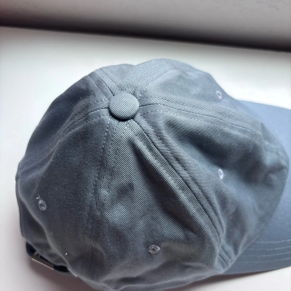 Lululemon utility blue unisex ball cap with silver hardware